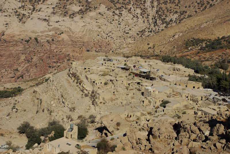Йордания, село Дана от високо
